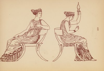 Traje femenino de la Antigua Grecia (litografía) de John Moyr Smith