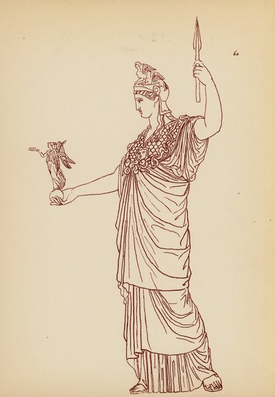 Traje femenino de la Antigua Grecia (litografía) de John Moyr Smith