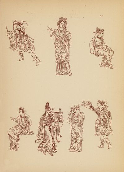 Traje femenino de la Antigua Grecia (litografía) de John Moyr Smith
