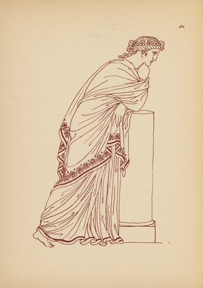 Traje femenino de la Antigua Grecia (litografía) de John Moyr Smith