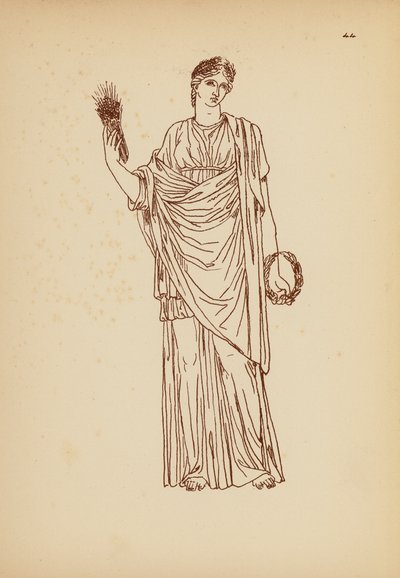 Traje femenino de la Antigua Grecia (litografía) de John Moyr Smith