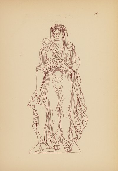 Traje femenino de la Antigua Grecia (litografía) de John Moyr Smith