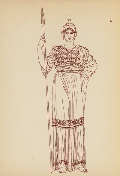 Traje femenino de la Antigua Grecia (litografía) de John Moyr Smith