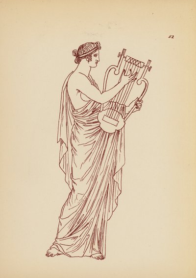 Traje femenino de la Antigua Grecia (litografía) de John Moyr Smith