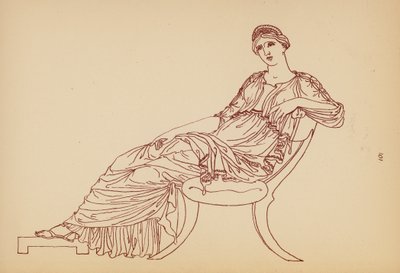 Traje femenino de la Antigua Grecia (litografía) de John Moyr Smith