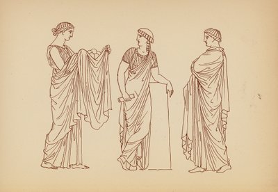 Traje femenino de la Antigua Grecia (litografía) de John Moyr Smith