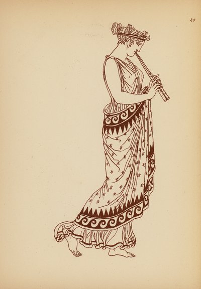 Traje femenino de la Antigua Grecia (litografía) de John Moyr Smith