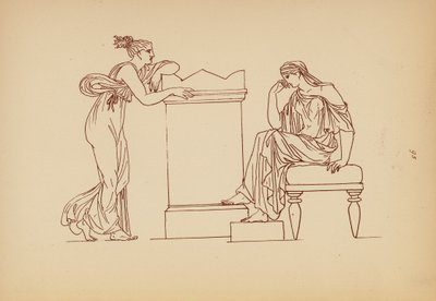 Traje femenino de la Antigua Grecia (litografía) de John Moyr Smith