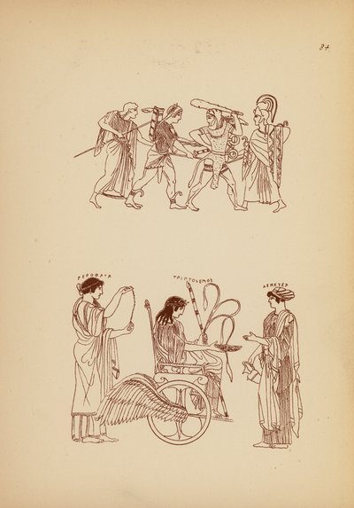 Traje femenino de la Antigua Grecia (litografía) de John Moyr Smith