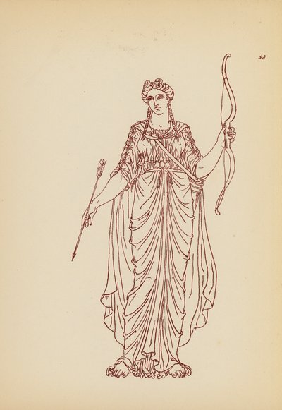 Traje femenino de la Antigua Grecia (litografía) de John Moyr Smith