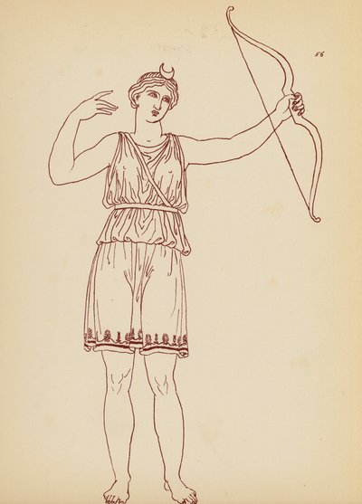 Traje femenino de la Antigua Grecia (litografía) de John Moyr Smith