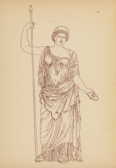 Traje femenino de la Antigua Grecia (litografía) de John Moyr Smith