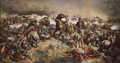 La Batalla de Little Big Horn, pub. de John Mulvany