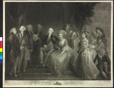 Rey de Inglaterra con su mujer y sus hijos Jorge III de John Murphy