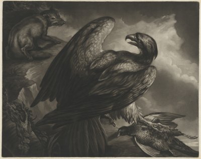 Águila y zorro de John Murphy after James Northcote