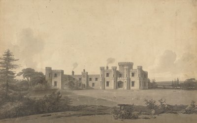 Diseño para el castillo de Knepp, Sussex: Perspectiva de John Nash