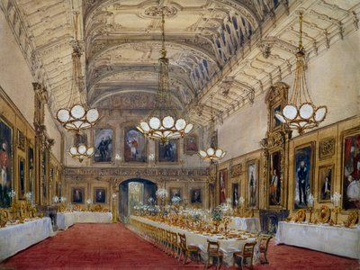 Salón de San Jorge en el Castillo de Windsor de John Nash