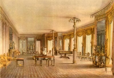 El salón norte, Pabellón Real, Brighton, East Sussex, 1824, 1946 de John Nash