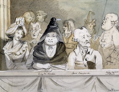 Una galería en la Abadía de Westminster en la conmemoración de Handel, 1790 de John Nixon