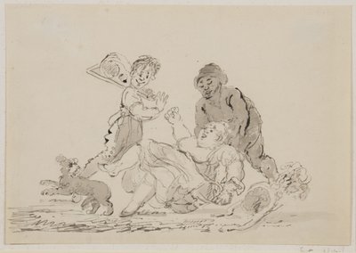 Un accidente en la calle, 1804 de John Nixon