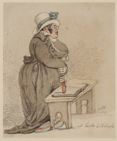 En la catedral de Exeter, 1809 de John Nixon