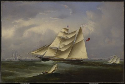 La novia del océano dejando el puerto de Halifax, 1854 de John OBrien