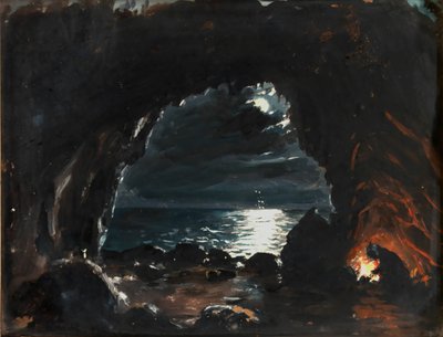 Escena de cueva, mediados-finales del siglo XIX de John O