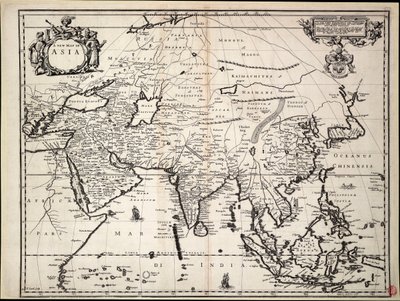 Un nuevo mapa de Asia". de John Ogilby