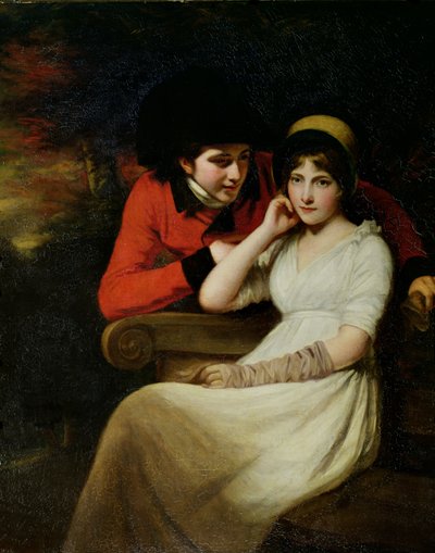 Cortejo en el parque, 1797 de John Opie