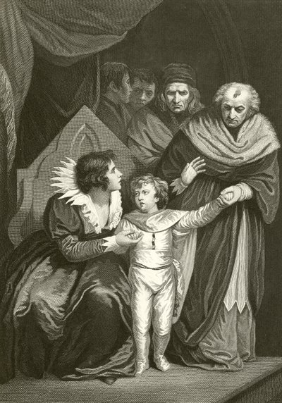 Elizabeth Woodville entregando a su hijo de John Opie