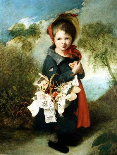 Niña vendiendo papeles y velas de John Opie