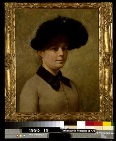 Portrait Of Mary Ethell Gertrude Walker (óleo sobre lienzo montado en masonita) de John Otis Adams