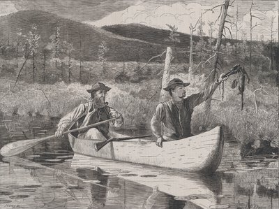 Trampas en los Adirondacks, Every Saturday, Vol. I, Nueva Serie, 24 de octubre de 1870 de John Parker Davis