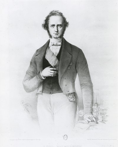 Retrato de Henry John Temple (1784-1865) Lord Palmerston, grabado por Collette de John Partridge