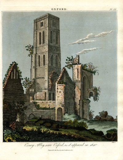 La abadía de Osney, cerca de Oxford, tal como era en 1650 de John Pass