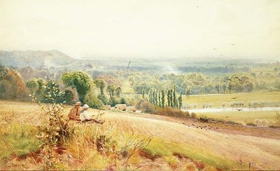 Vista desde Hedsor Hill en el Támesis cerca de Cookham de John Pedder