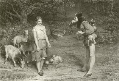 Touchstone y Audrey de John Pettie