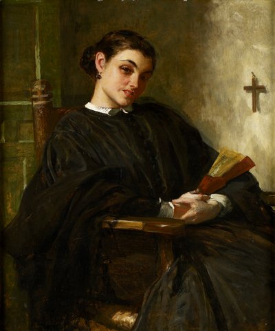 Niña española (óleo sobre lienzo) de John Phillip