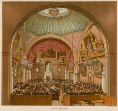 Sala del Consejo, Guildhall, Londres de John Phillipp Emslie