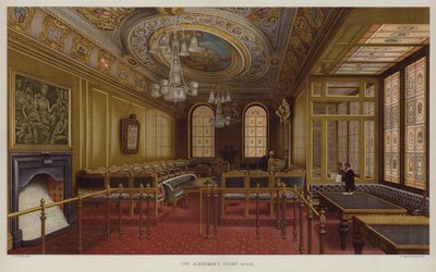 La sala del tribunal de los concejales. Guildhall, Ciudad de Londres de John Phillipp Emslie