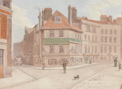 Northumberland Head Inn en la esquina de Fort St. y Gun St., Spitalfields de John Phillipps Emslie