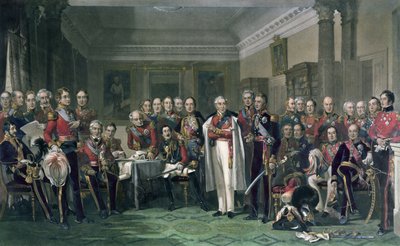 Héroes peninsulares en el United Services Club de John Prescott Knight