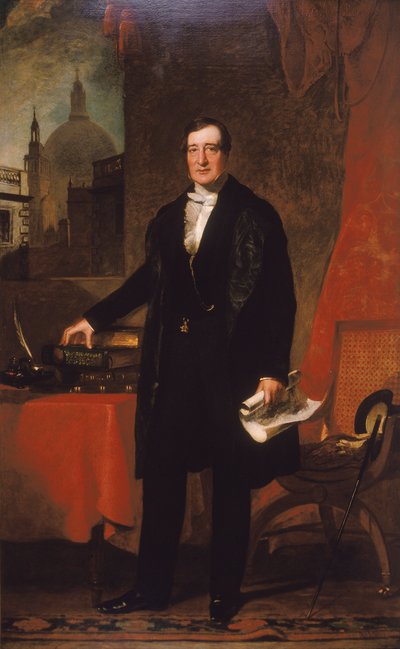 James Bentley, Tesorero del Hospital de St. Bartholomew, 1848 de John Preston Knight