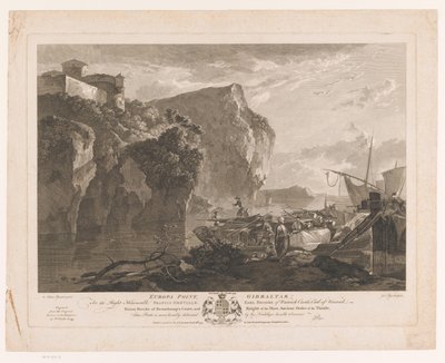 Vista de Punta Europa, Gibraltar Europa Point, Gibraltar (título sobre objeto) de John Pye (I)