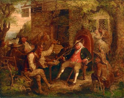 Wolfert Webber en la posada (El sueño dorado de Wolfert Webber) 1857 (Óleo sobre lienzo) de John Quidor