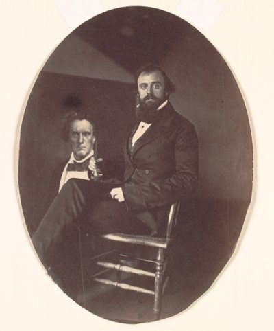 John R. Johnston with Painting de John R. Johnston