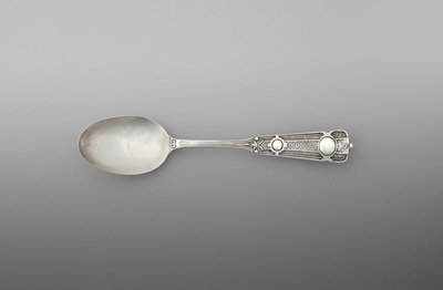 Cucharilla (una de un par), c.1860-90 (plata) de John R. Wendt