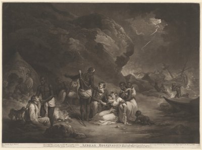 Hospitalidad africana, 1791 de John Raphael Smith