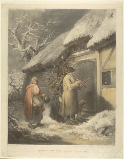 Familia de la cabaña de John Raphael Smith