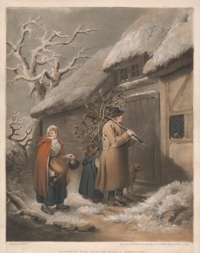Familia en una casa de campo de John Raphael Smith
